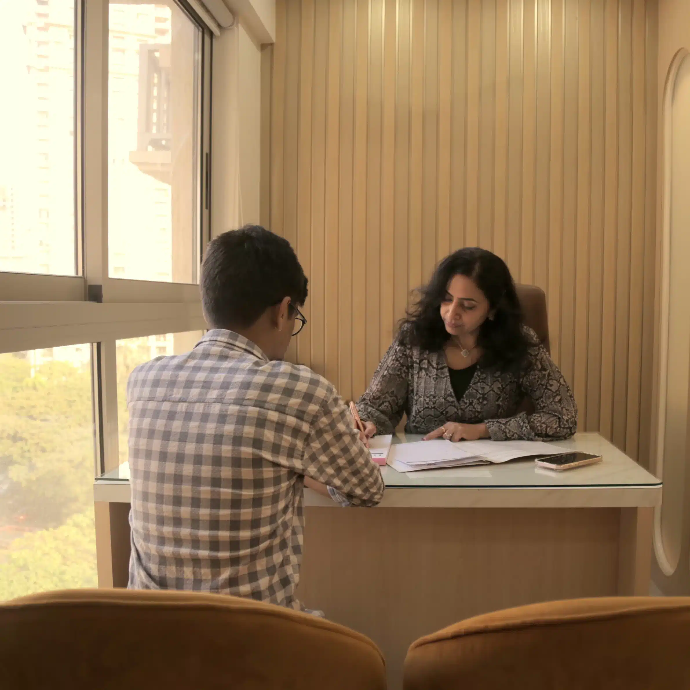 Patient Consultation - Best Dermatologist in Powai Patient consultation with best dermatologist in Powai - Dr. Reshma Ahuja